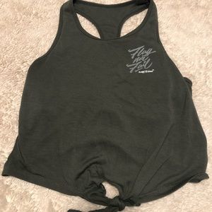 Racerback crop too workout top.